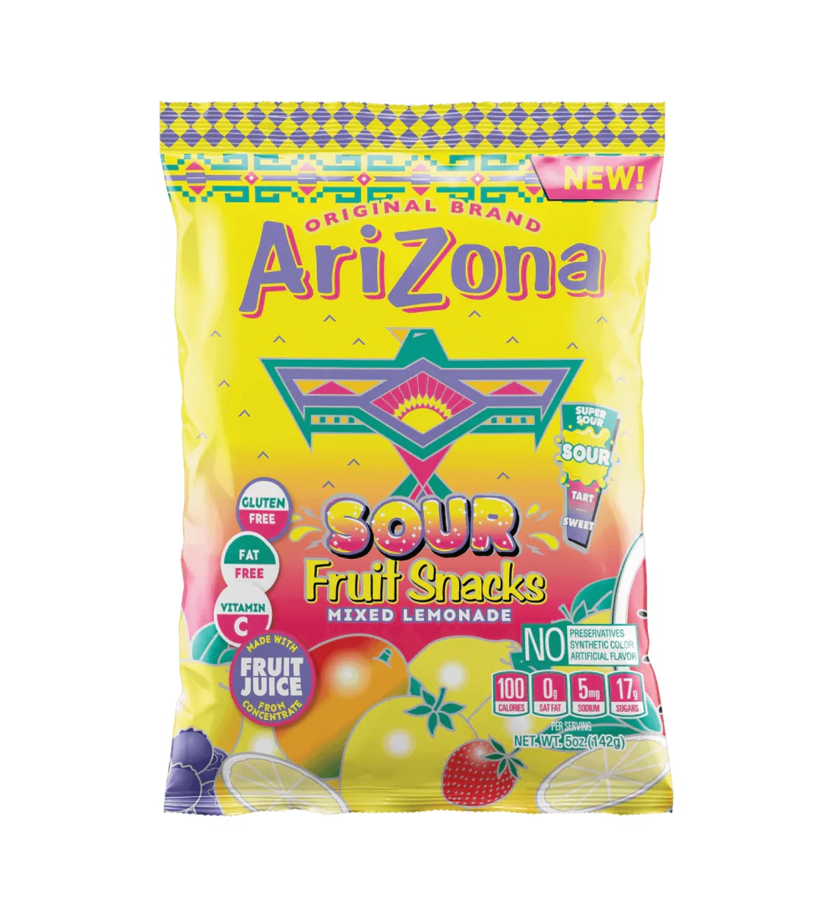 ARIZONA FRUIT SNACKS SOUR LEMONADE