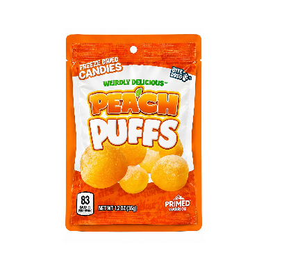 FREEZE DRIED PEACH PUFF