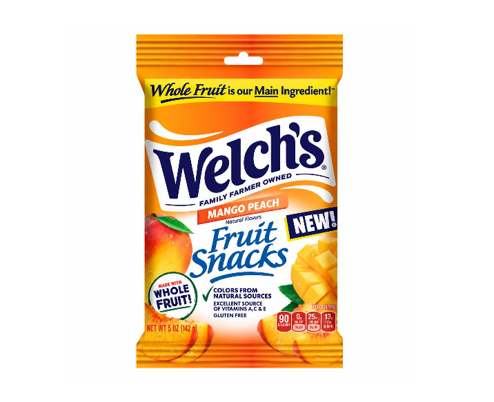 WELCHS FRUIT SNACKS MANGO PEACHFRUIT