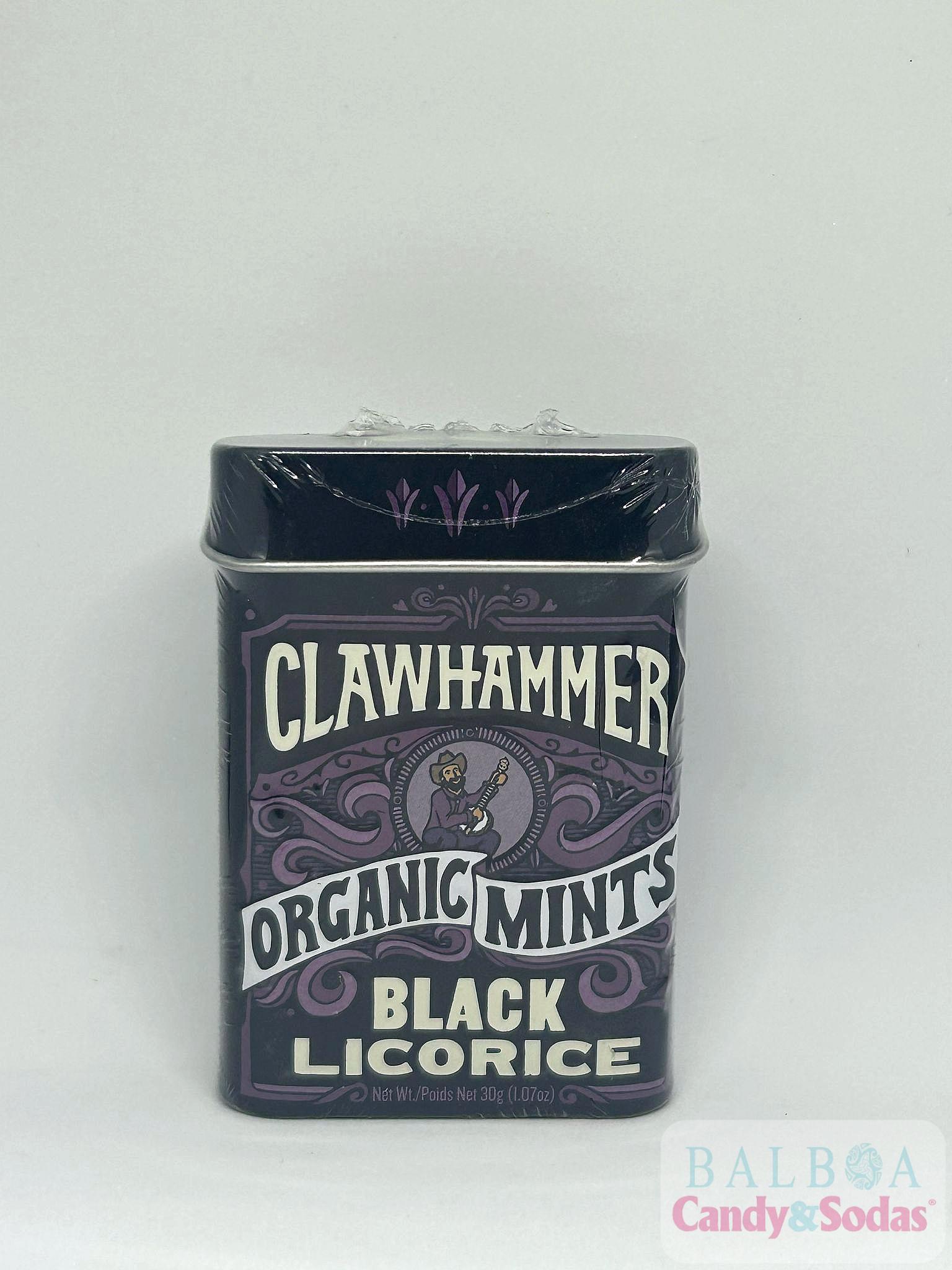 Clawhammer organic mints black licorice