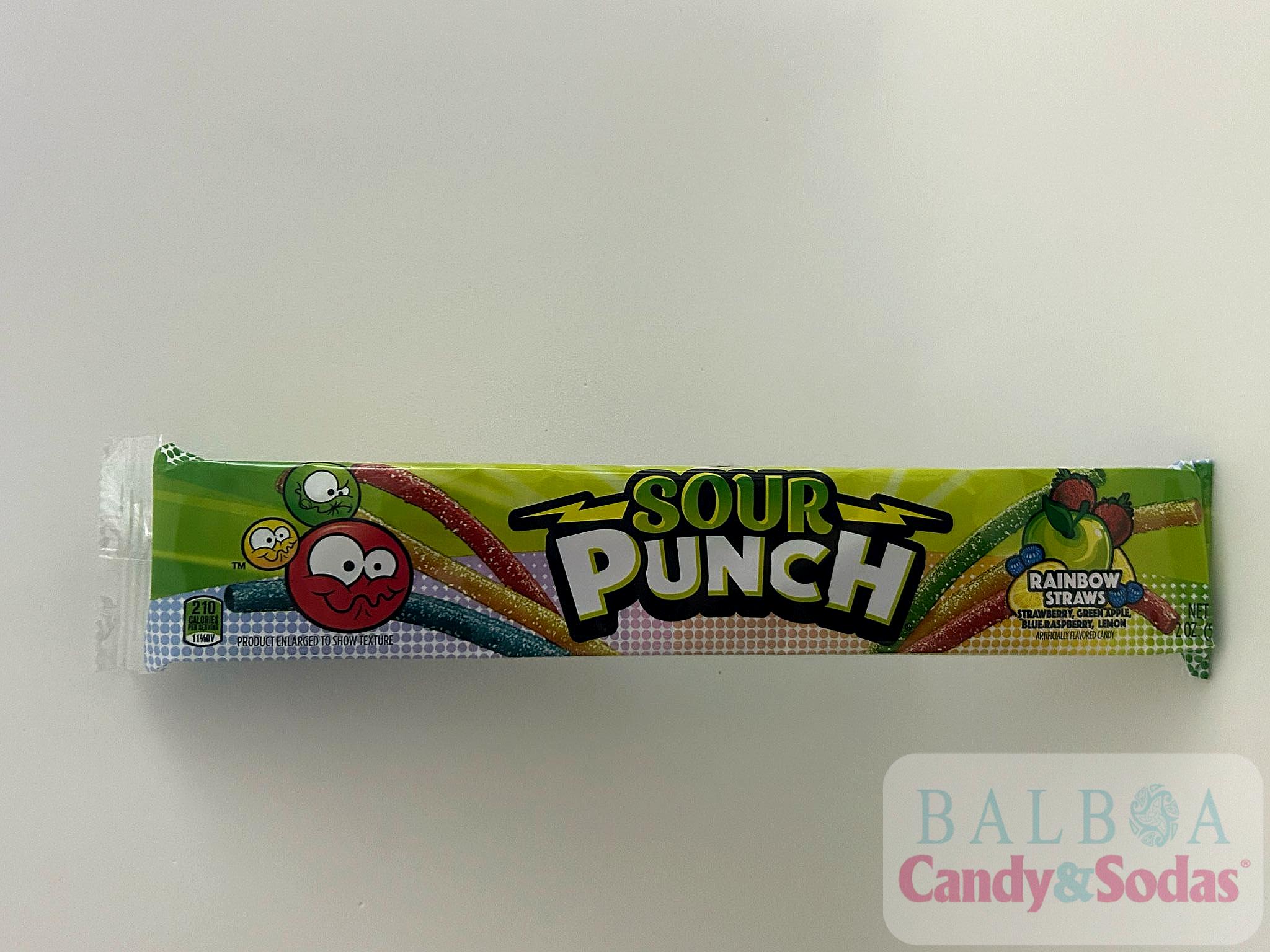 Sour punch rainbow straws 
