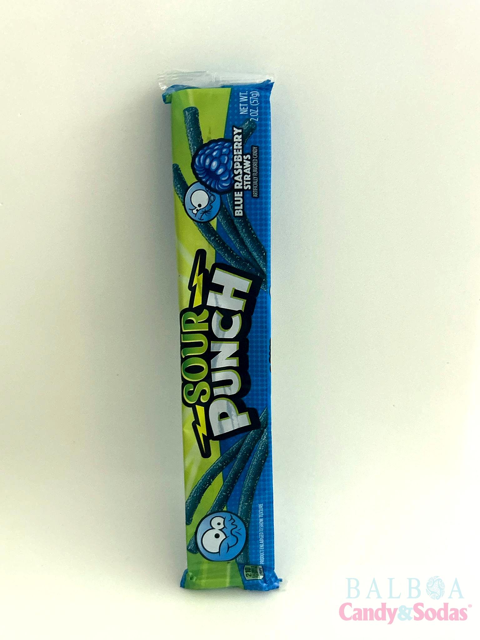 Sour punch blue razz straws 