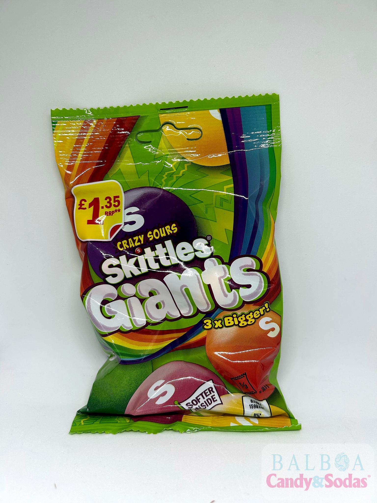 Skittles Giants crazy sour Bag