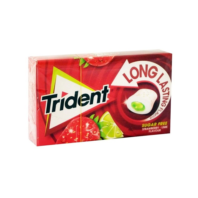 TRIDENT LONG STRAWBERRY LEMON